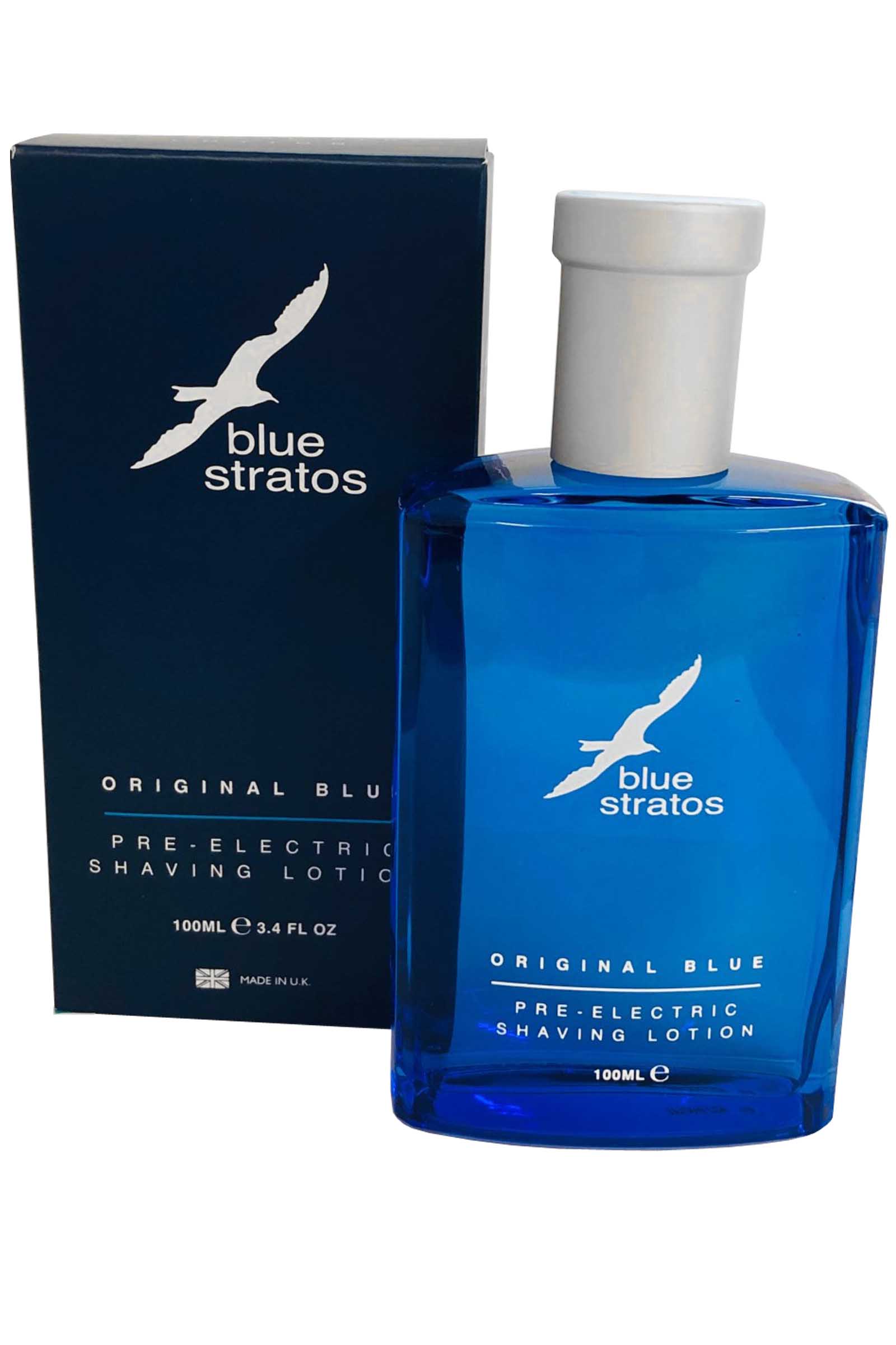 Blue Stratos Pre Electric Shaving Lotion 100ml Mens Fragrance